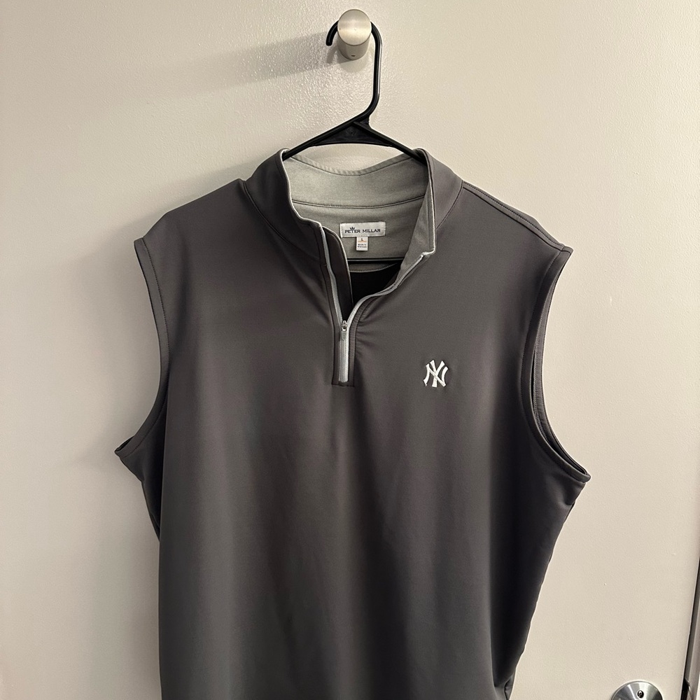 Peter Millar Charcoal Zip-Up Vest